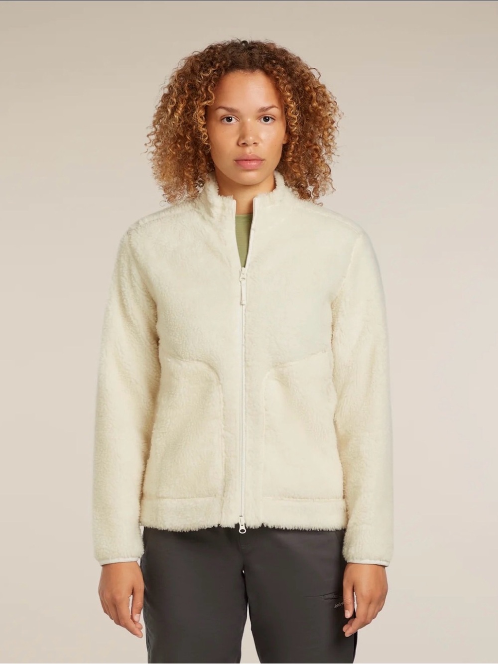 Icebreaker Women’s 960 high pile merino wool zip jacket- size extra small